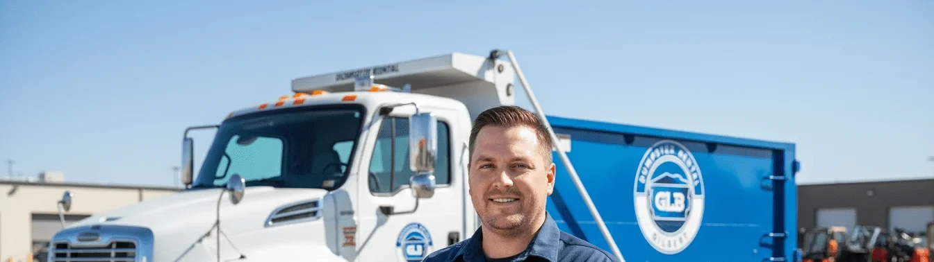 Shane Pribble, Lead Driver at GLB Dumpster Rental Gilbert in Gilbert, AZ Shane Pribble, Lead Driver at GLB Dumpster Rental Gilbert in Gilbert, AZ